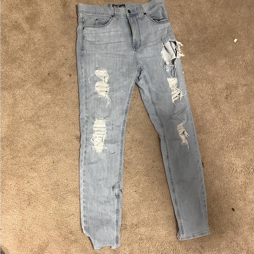 Empyre light blue ripped jeans - mens sz 30 - worn